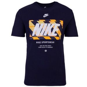 NIKE MENS NSW NAVY BLUE T-SHIRT SIZE LARGE NWT